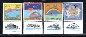 ISRAEL SC# 1007-10 W/TABS FVF/MNH