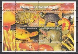 Malagasy Rep. 1999 issue. Turtles sheet of 4. ^