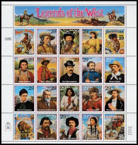 # 2869 MINT NEVER HINGED ( MNH ) LEGENDS OF THE WEST