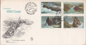 ZAYIX South Africa - Transkei 83-86 FDC Wild Coast Scenes Ships 080522SM50 