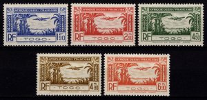 Togo 1940 French Admin., Airmail, Set [Mint]