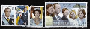 J22896 JLstamps 1993 sweden set mnh #2034-7 royality