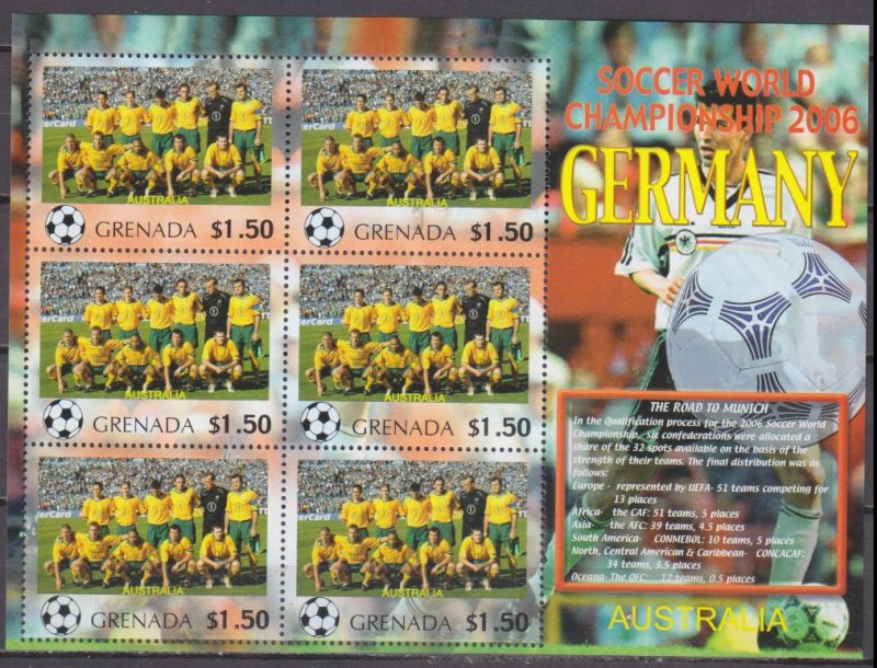 2006 Grenada 5728KL 2006 FIFA World Cup Germany( Australia ) 9,00 €