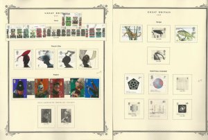 Great Britain Stamp Collection on 24 Scott Specialty Pages, 2000-2003, JFZ