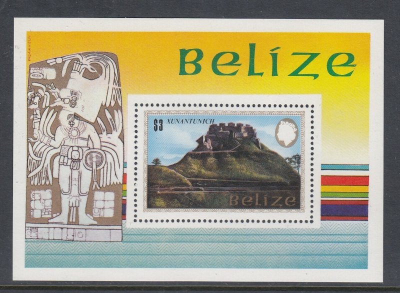 Belize 684 Mayan Monument SS mnh