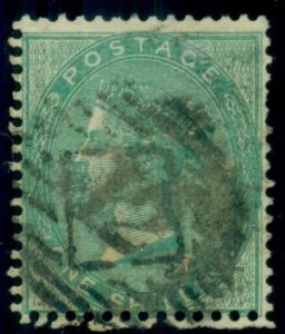 GREAT BRITAIN #28, 1sh green, wmk 24, used, VF, Scott $300.00