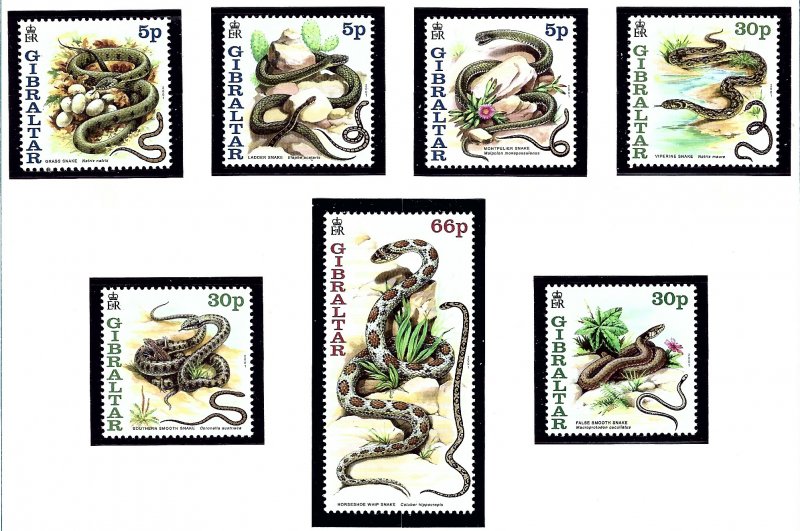 Gibraltar 864-70 MNH 2000 Snakes   (KA)