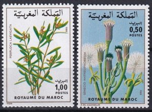 Morocco MNH Set Of Flowers 1980