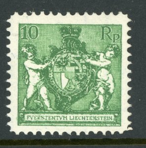 Liechtenstein 1924 Coat of Arms 10Rp  Scott #73 MNH G195