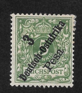 German East Africa Scott 7 Unused HOG - 1896 3pes on 5pf Surcharge - SCV $3.00