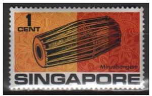 Singapore 1969 - Scott 107 MH - 1c, Musical instruments 