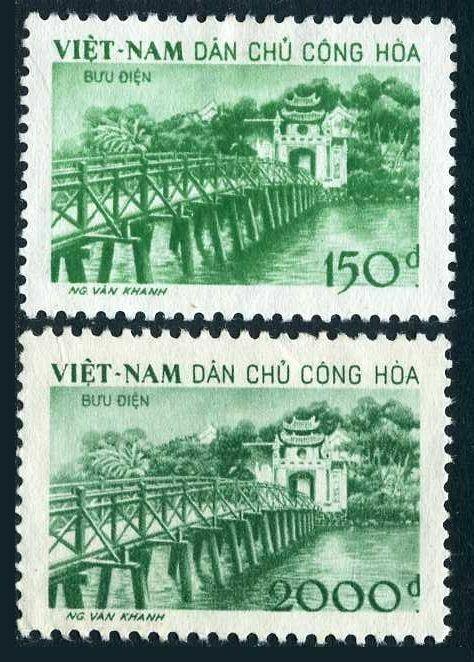 Viet Nam 86-87,MNH.Michel 88-90. Ngoc Son Temple-Jade.Bridge.1958.