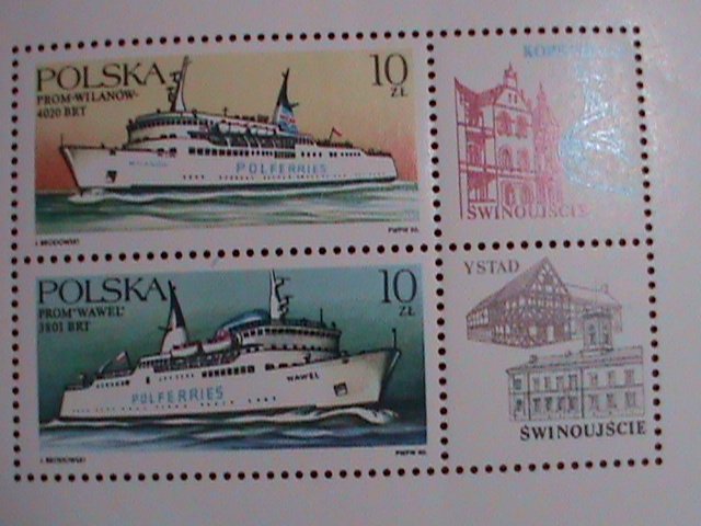 P0LAND STAMP: 1986 SC#2730a FERRY BOATS  S/S  MNH  SHEET - VERY RARE