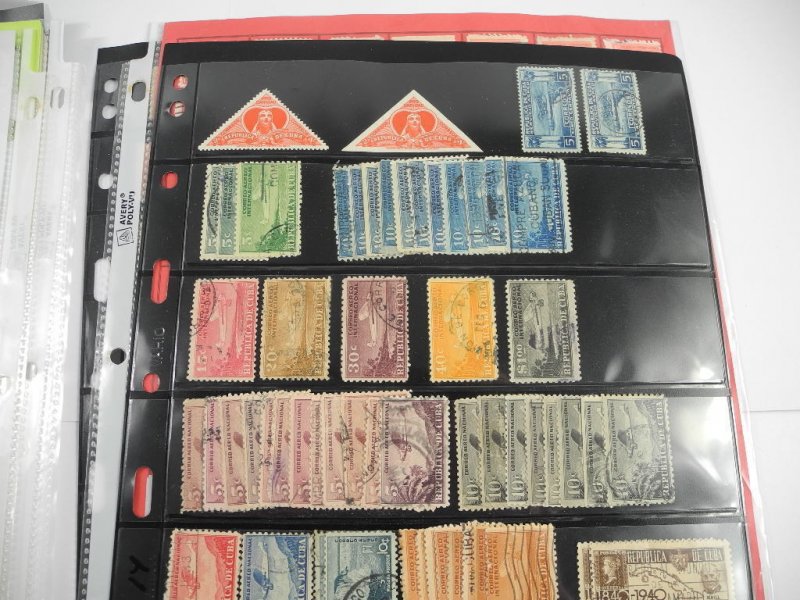 CUBA, Excellent Stamp Collection/accumulation of Stamps hinged on pages