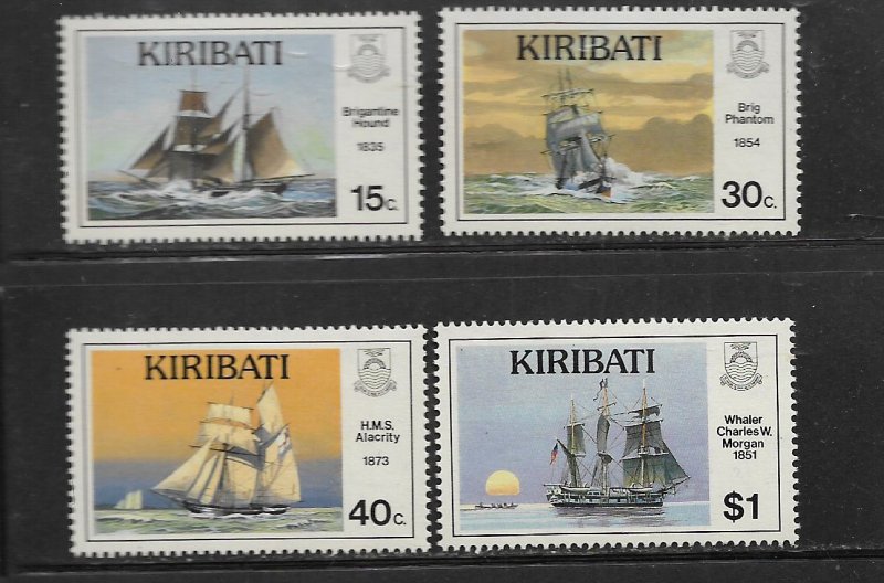 Kiribati 511-514 (4) Set MNH 1989 Ships