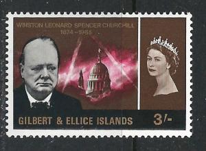 Gilbert & Ellis Islands ~ Scott # 108 ~ MLH ~ Churchill Memorial