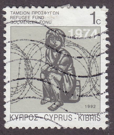 Cyprus RA9 Child Behind Barbed Wire 1992