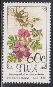 South West Africa # 644, Flowers, Mint NH, 1/3 Cat