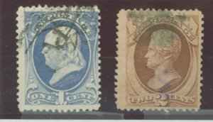 United States #156-157 Used Multiple