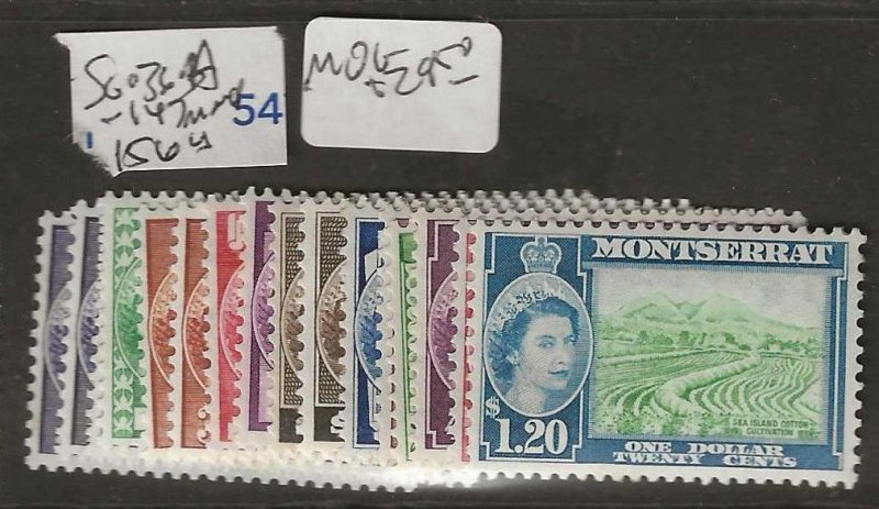 MONTSERRAT   SG133A-147, 156       QEII   TO $1.20   MOG    P0114H