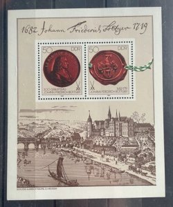 (735) DDR 1982 : Mi# Block 65 - JOHANN BOTTGER MEISSEN CASTLE - MNH VF S/S