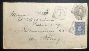 1902 Padang Netherlands Indies Postal Stationery Cover To The Hague Holland