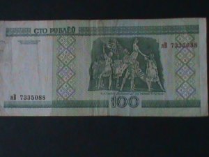 BELARUS-2000- NATIONAL BANK-$100 RUBLEI CIRCULATED-VF   WE SHIP TO WORLDWIDE