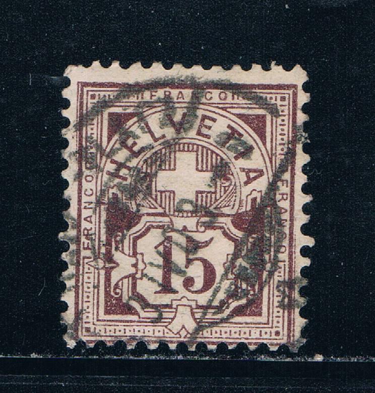 Switzerland 118 Used Numeral 1905 (S0753)