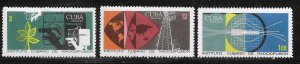 Cuba 1411-1413 Broadcasting set MNH