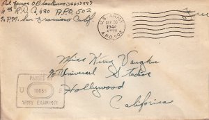 United States A.P.O.'s Soldier's Free Mail 1944 U.S. Army, A.P.O. 502 Espirit...