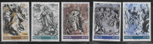 Malta Scott #'s 1603 - 1607 MNH