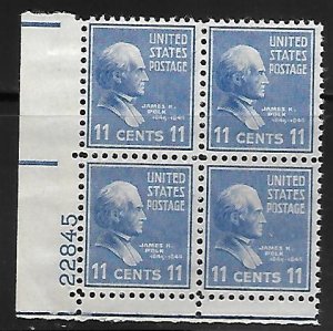 United States - Scott #816 Plate Block -VF- (NH) - 11c - Plate Block of 4