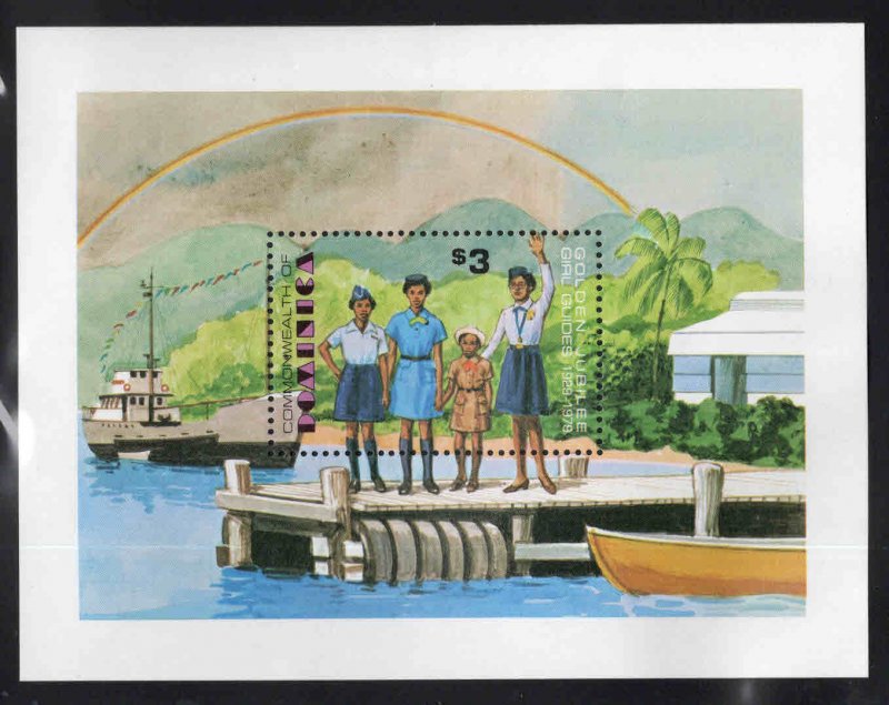 DOMINICA Scott 634 MNH** 1979 Girl Guides souvenir sheet
