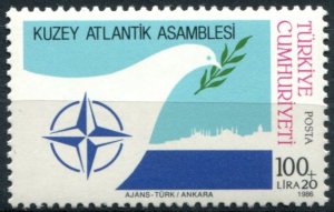 Turkey Sc#B217 MNH, 100L+20L multi, NATO Summit 1986 (1986)