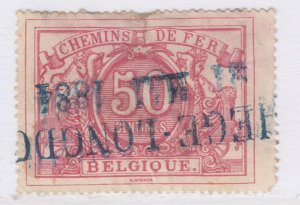 Belgium Parcel Post Railway 1882-94 50c Used Stamp A25P57F20757-