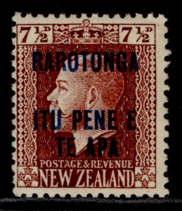 COOK ISLANDS GV SG53, 7½d red-brown, M MINT.
