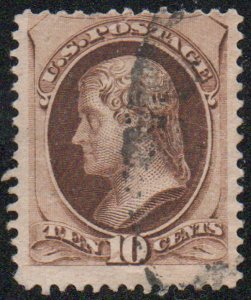 US #187 F/VF faintly canceled, very nice color, Choice!