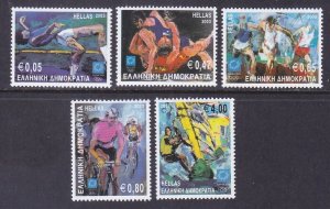 Greece 2075-79 MNH 2003 Various Types of Olympic Sports Full Set of 5