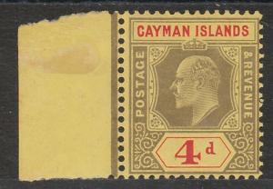 CAYMAN ISLANDS 1907 KEVII 4D