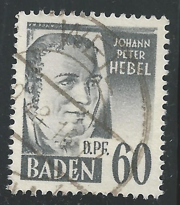 Germany #5N25 60dpf Johann Peter Hebel