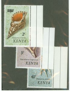 Kenya #53-55 Mint (NH) Single (Complete Set)