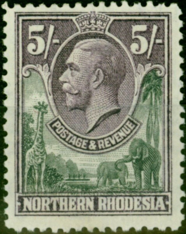 Northern Rhodesia 1925 5s Slate-Grey & Violet SG14 Fine LMM 