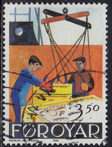 Faroe Islands - 1990 - Scott #201 - used - Modern Fishing Industry