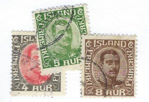 Iceland SC#110-11, 114 Used F-VF....Fill a Great Spot!