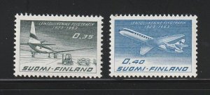 Finland 421-422 Set MH Planes