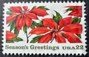us # 2166 Seasons Greeting 1985 22c Mint NH