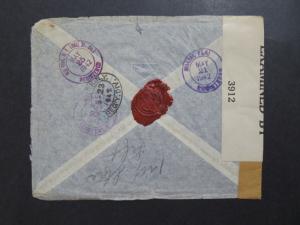 Uruguay 1942 Censor Registered Cover to New York - Z8139