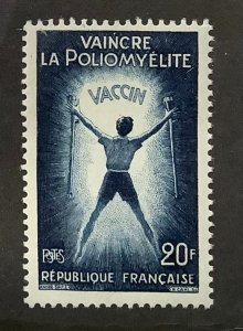 France 1959 Scott 933 MNH - 20fr,  Vaccin, vaincre la Poliomyélite