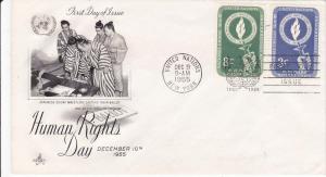 U.N. # 39-40, First Day Cover