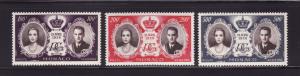 Monaco C46-C48 Set MH Princess Grace and Prince Rainier III (A)